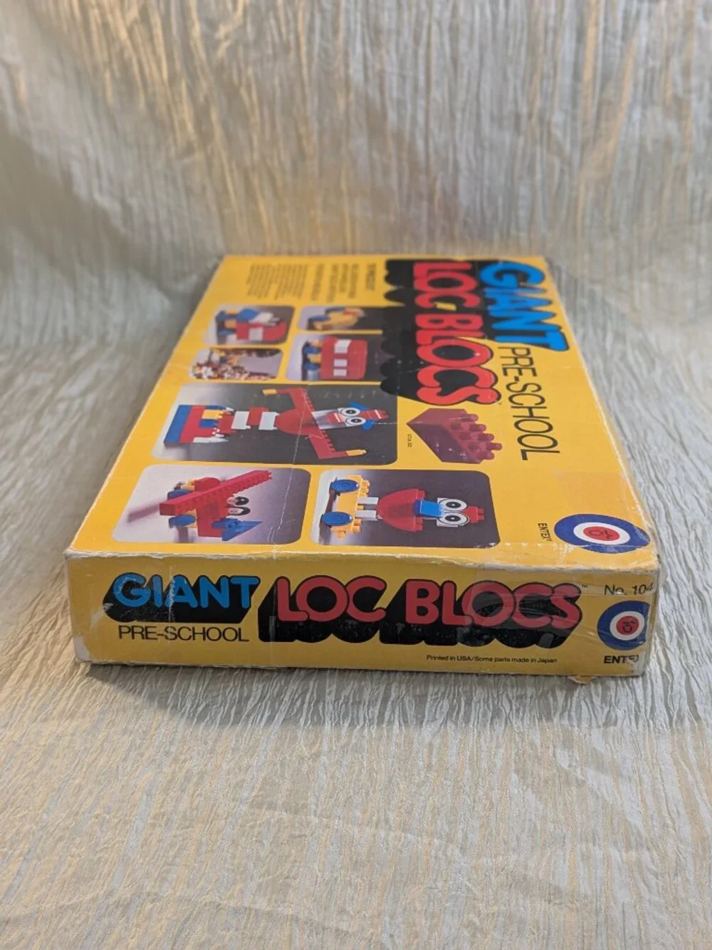 Giant Loc Bloc Complete Vintage Loc Blocs Original Box ENTEX No 1041 Pre School